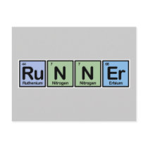 Runner made of Elements Postcard