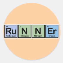 Runner made of Elements Sticker