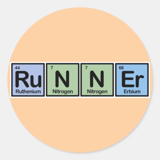 Runner made of Elements Sticker