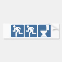 Runner-Runner Flush Bumper Stickers