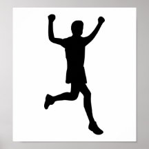 Runner running poster