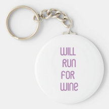 RunnerChick Wine Key Chain