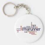 Runner's Words Key Chains