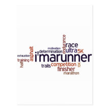 Runner's Words Postcard