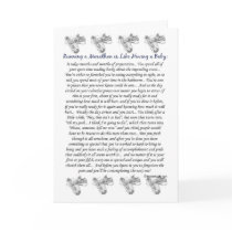 Running a Marathon is Like Having a Baby Best Of L Greeting Card
