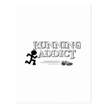 Running Addict post card