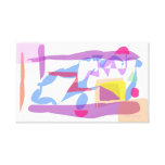 Running Around Stretched Canvas Print