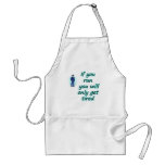 Running away for Cop aprons
