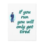 Running away for Cop postcards