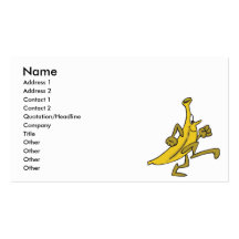 running banana business card