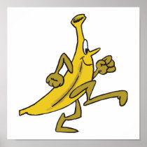 running banana poster