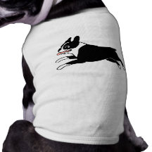 Running Boston Terrier Pet Shirt