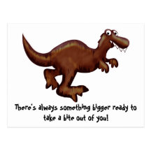 Running Dinosaur Postcard