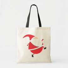 Running Fat Santa Tote Bag