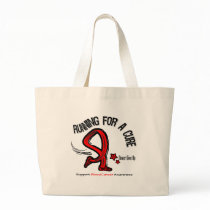 Running For A Cure Blood Cancer Canvas Bag