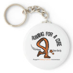 Running For A Cure Orange Ribbon Kidney Cancer