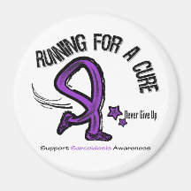 Running For A Cure Sarcoidosis Fridge Magnet