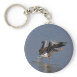 Running Greylag Goose Keychains
