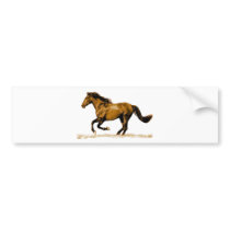 Running Horse Bumper Stickers