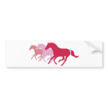 Running Horse (Red) bumper stickers