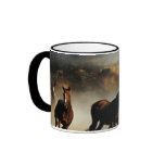 Running Horses mugs