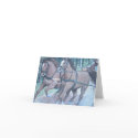 Running Horses Note Card