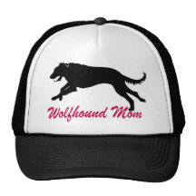 Running Irish Wolfhound Mum Mesh Hats