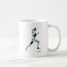 Running Silhouette - Floral Mugs