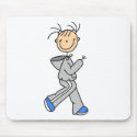 Running Stick Figure Mousepad