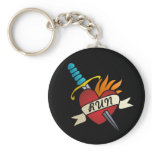 Running Tattoo Keychain