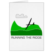 Running the Ridge ... Soaring Gliding Greeting Card
