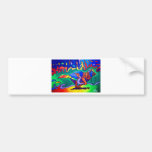 Running Wolf by Piliero Bumper Sticker