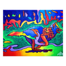 Running Wolf by Piliero Custom Announcements