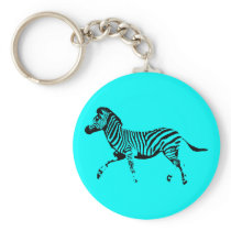 Running Zebra Key Chains