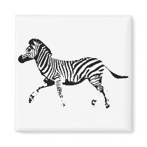 Running Zebra Fridge Magnets