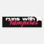 Runs With Vampires bumper sticker