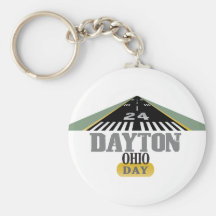 Runway 24 - Dayton Ohio DAY Key Chain