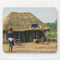 Rural family compound, Kunene, Angola Mouse Pad