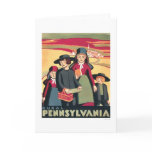 Rural Pennsylvania Amish 1939 WPA Greeting Card
