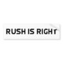 Rush Is Right Anti Obama Bumper Sticker