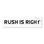 Rush Is Right Anti Obama Bumper Sticker bumper stickers