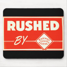 Rushed By Railway Express Agency Mousepad