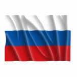 RUSSIA FLAG photo sculptures