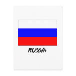 Russia Flag postcards