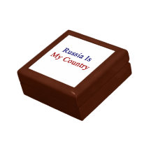 Russia Is My Country Keepsake Boxes