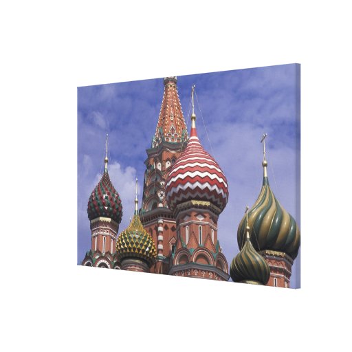 Russia, Moscow, Red Square. famous onions of St. Gallery Wrap Canvas