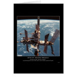 Russia’s Mir Space Station over planet Earth cards