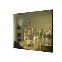 Russian Bath, 1825 Gallery Wrapped Canvas