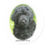 Russian Black Terrier Round Sticker