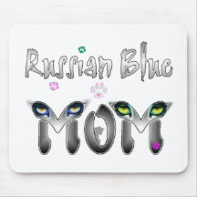 Russian Blue Cat Mum Gifts Mouse Pad